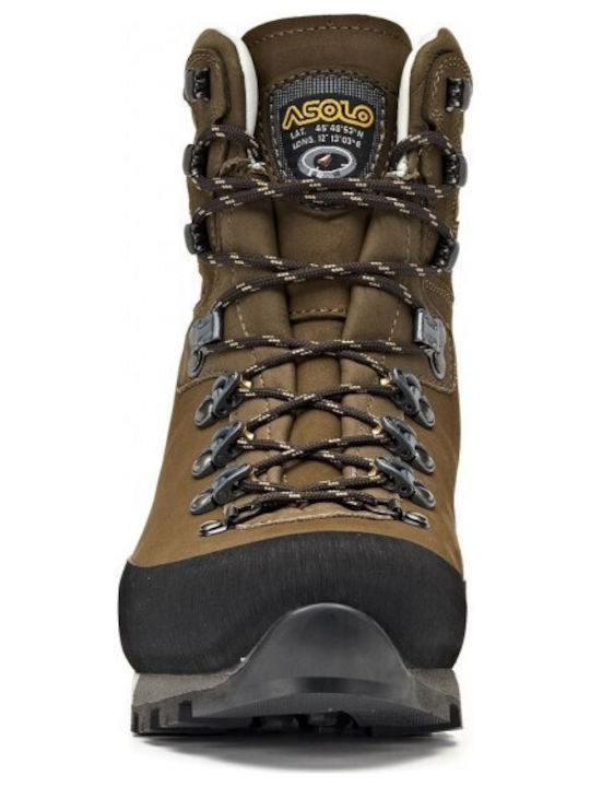 Asolo Nuptse Gv Pantofi De Drumeție Pentru Bărbați Tip Botine Impermeabili Cu Membrana Gore-Tex Maro