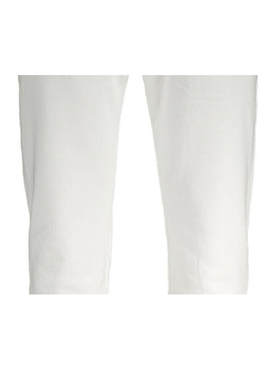 Sweatpants with Elastic White
