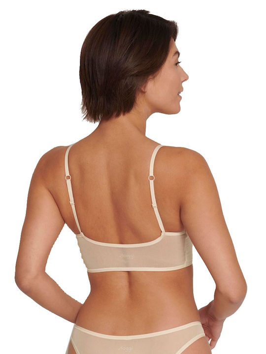 Sloggi Adapt Top Women's Bra without Padding Beige