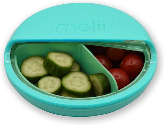 Melii Plastic Kids' Food Container 0.342lt Blue-Mint