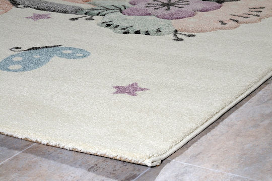 Tzikas Carpets Diamond Детско килимче Облаци Бяло / кремаво 133x190см