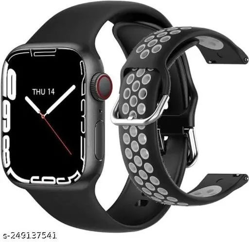 T55 Pro Max Aluminium Smartwatch with Heart Rate Monitor (Black)