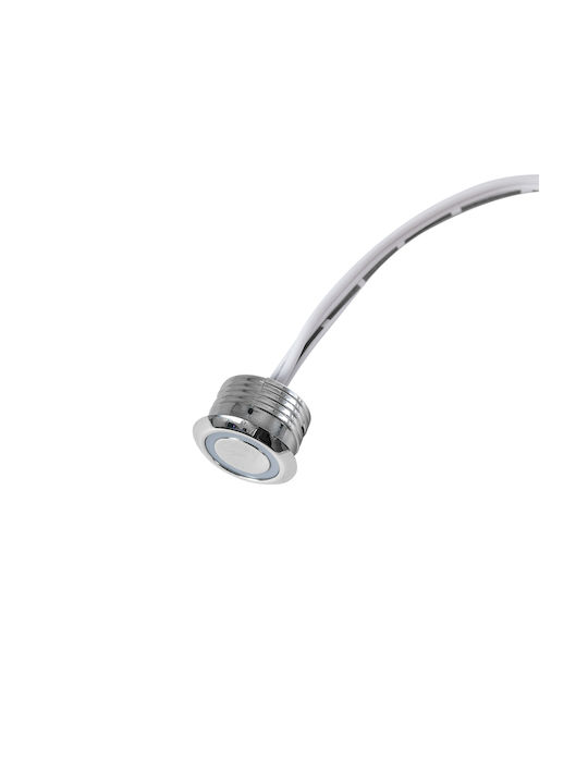 GloboStar Round Metallic Recessed Spot with Integrated LED and Cool White Light White 2x2cm. 1pcs