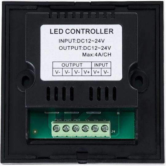 GloboStar Wall Mounted Dimmer Switch with Touch LED Strip Frame