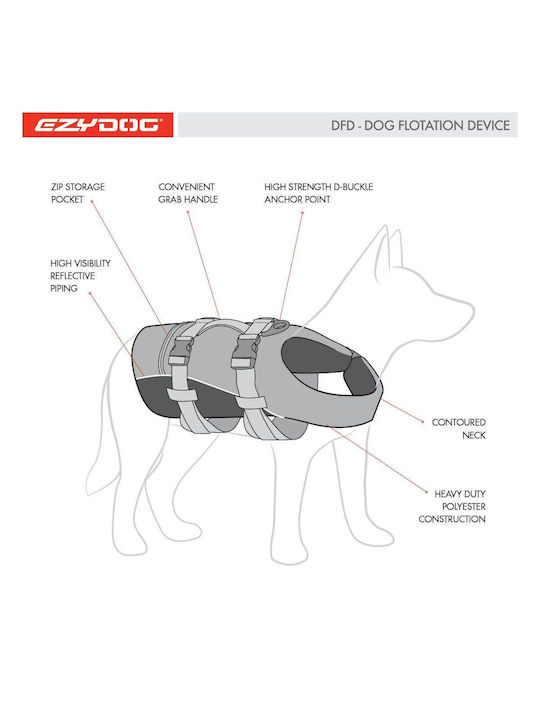 Ezydog Σωσίβιο Σκύλου Αδιάβροχο Large