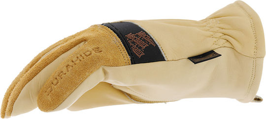 Mechanix Wear Γάντια Εργασίας Οδηγού Καφέ Δερμάτινα