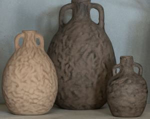 J-Line Διακοσμητικό Βάζο Keramik Braun 18x18x30cm 2Stück