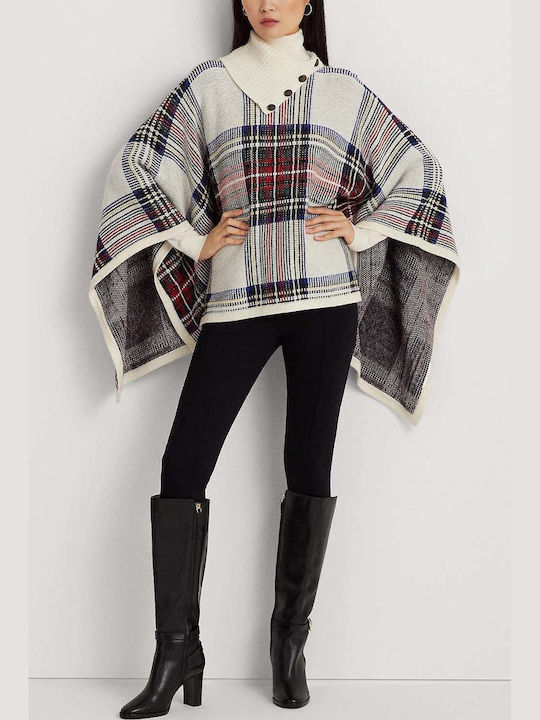 Multicolour Women's Fleece Poncho