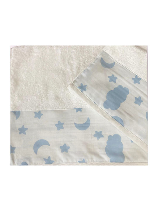 Decotelia Set Babyhandtücher 2 Stück Weiß Gewicht 500gr/m²