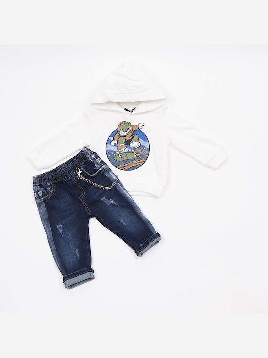 Trax Kids Set with Pants Winter 2pcs Ecru