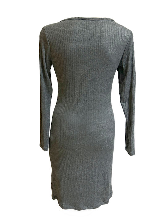 Fashion Vibes Mini Dress Gray