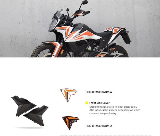 C-Racer Motorcycle Windshield & Windscreen Tinted Visor for KTM 390 Adventure FSC-KTM390ADV-O