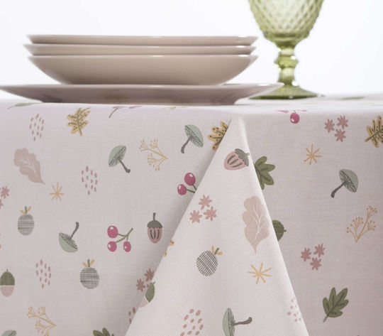 Nef-Nef Homeware Покривка за маса Forest Ecru 140x240бр