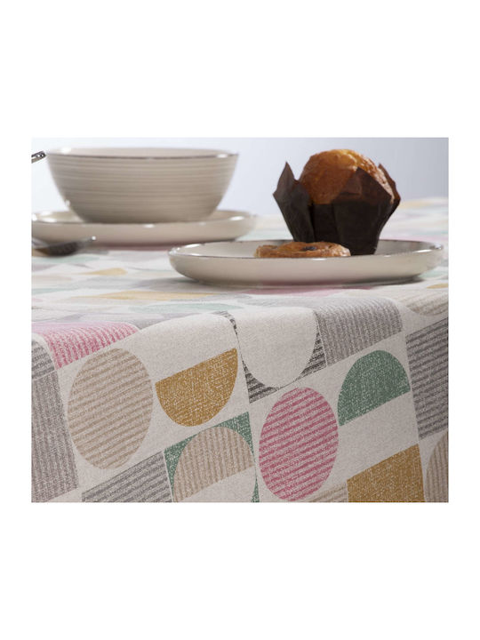 Nef-Nef Homeware Plural Cotton Stain Resistant Tablecloth Multicolour 140x240cm