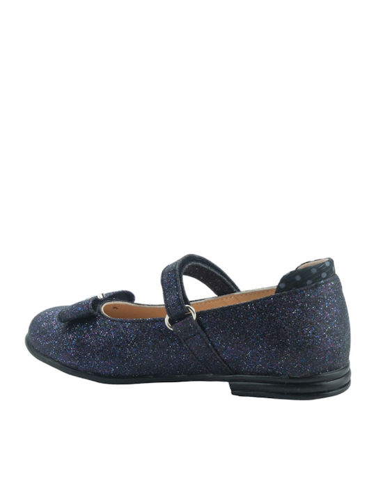 Kids Ballerinas with Hoop & Loop Closure Blue