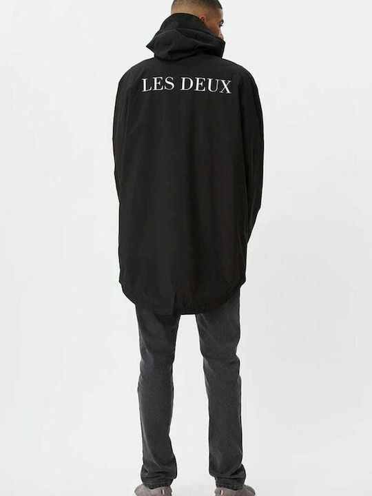 Les Deux Men's Winter Parka Jacket Black