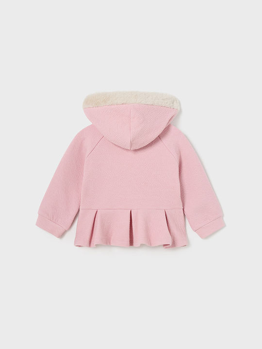 Mayoral Hooded Cardigan Pink