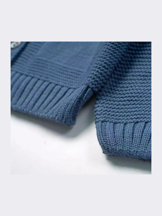 Kinderstrickjacke Gestrickt Blau