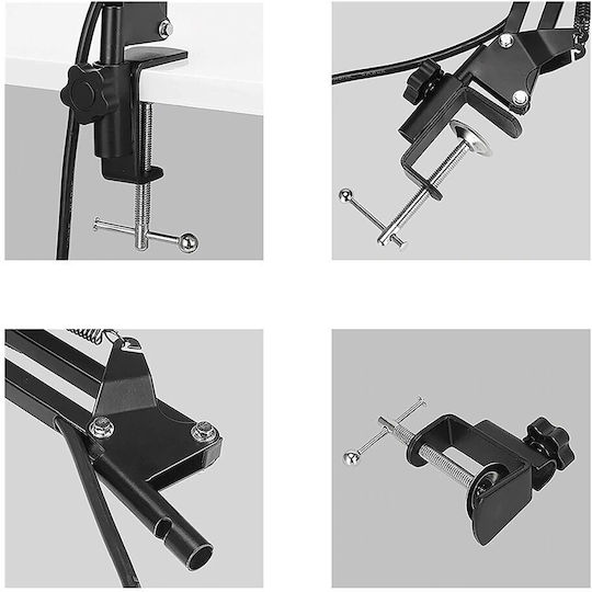 Media-Tech 333926 Комплект Микрофон XLR / USB Настолен за Студио в Черен Цвят