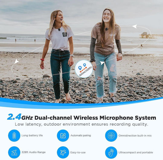 Saramonic Blink500 Wireless Δυναμικό Microphone Πέτου, Clip On