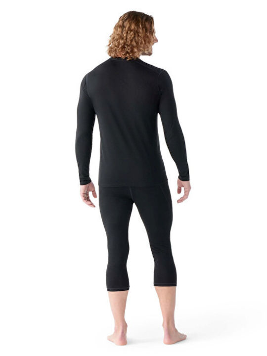 Smartwool Classic Ανδρική Ισοθερμική Μακρυμάνικη Μπλούζα Μαύρη