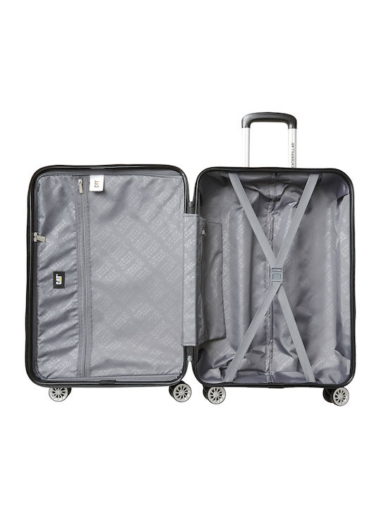 CAT Carbon V3 Cabin Travel Suitcase Hard Charcoal with 4 Wheels Height 55cm 84495-01