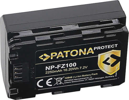 Patona Μπαταρία Φωτογραφικής Μηχανής Np-fz100 A7 Iii A7m3 Alpha 7 Iii A7 R Iii 325240 2250mAh Συμβατή με Sony