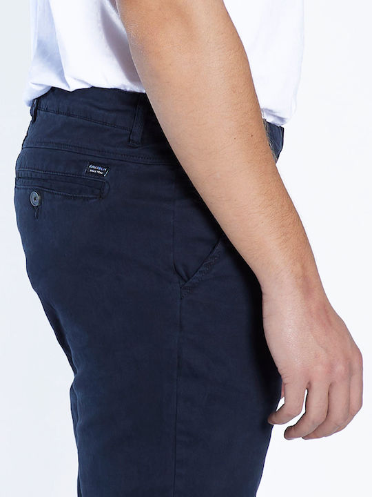 Trousers Chino Elastic Navy Blue