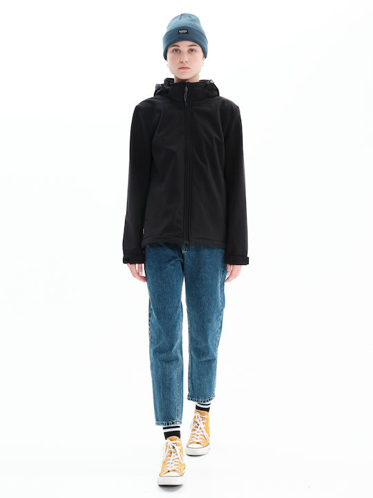 Women's Short Lifestyle Jacket for Winter Black