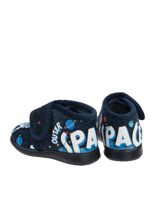 Kids Slippers Boots Blue Space