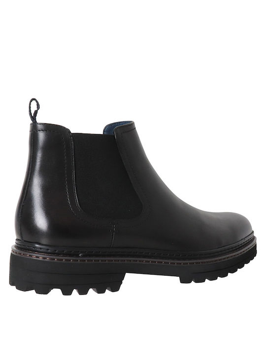 Deri Chelsea-Stiefel Schwarz Herrenstiefel