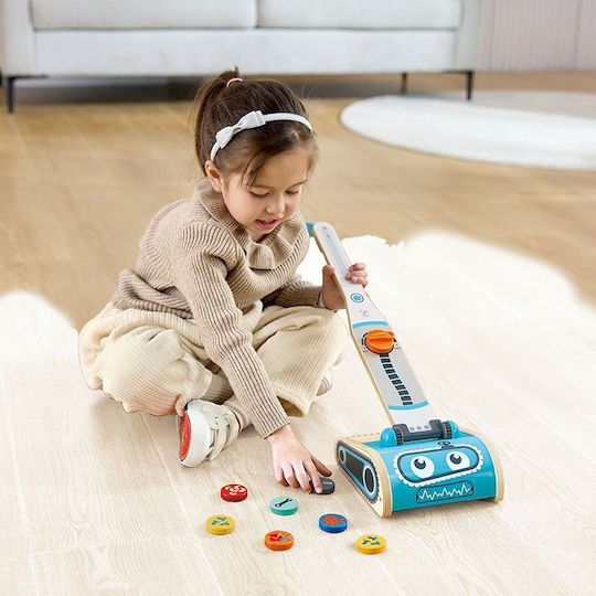 Hape Ηλεκτρική Σκούπα από Ξύλο για 2+ Ετών 7τμχ