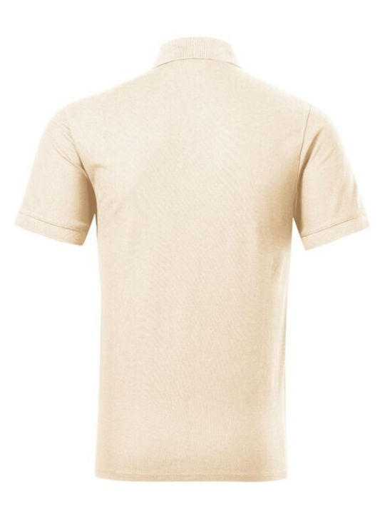 Malfini Ανδρικό Διαφημιστικό T-shirt Κοντομάνικο σε Μπεζ Χρώμα