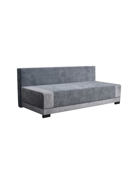 Quatro Διθέσιος Καναπές Κρεβάτι Γκρι 200x88x77εκ. 21040080