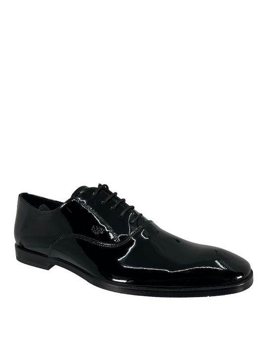 Boss Shoes Leder Herrenschuhe Schwarz