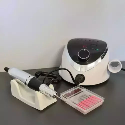 Beautylushh Τροχός Νυχιών Ρεύματος 68W Μαύρος 35000 Στροφών με Πεντάλ