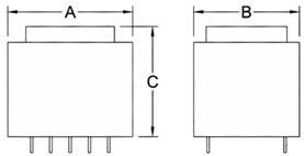 Thai Lin PCB 230V 3.2VA 1x6V Thai Lin Transformer 01.090.0161