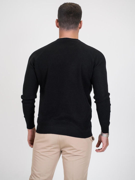 Vittorio Artist Men's Long Sleeve Sweater Black