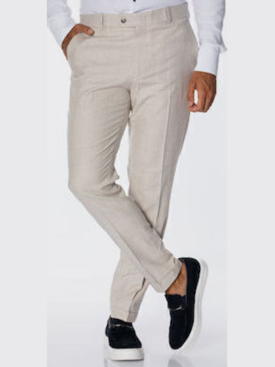 Pantaloni Elastic cu Croială Normală Negru