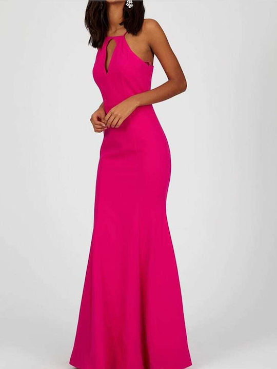 Voila Summer Maxi Dress for Wedding / Christening Fuchsia