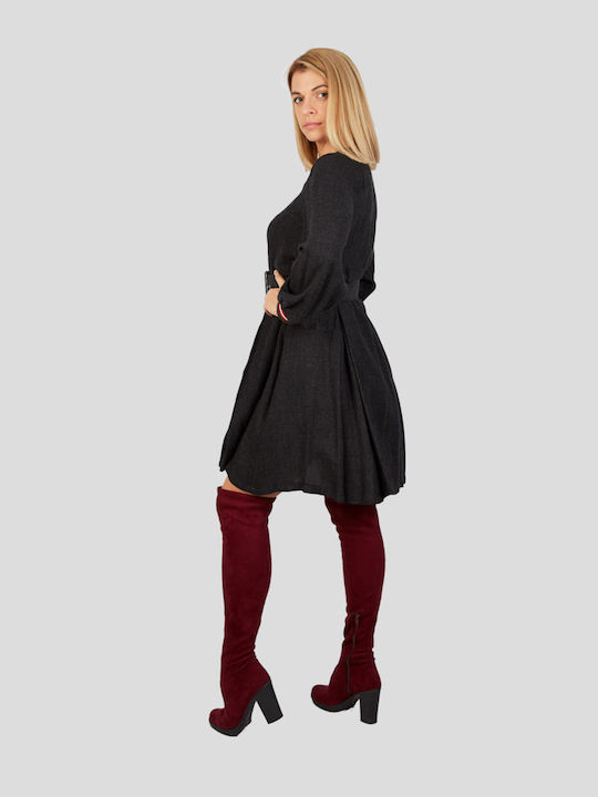 Rochie Midi Gri