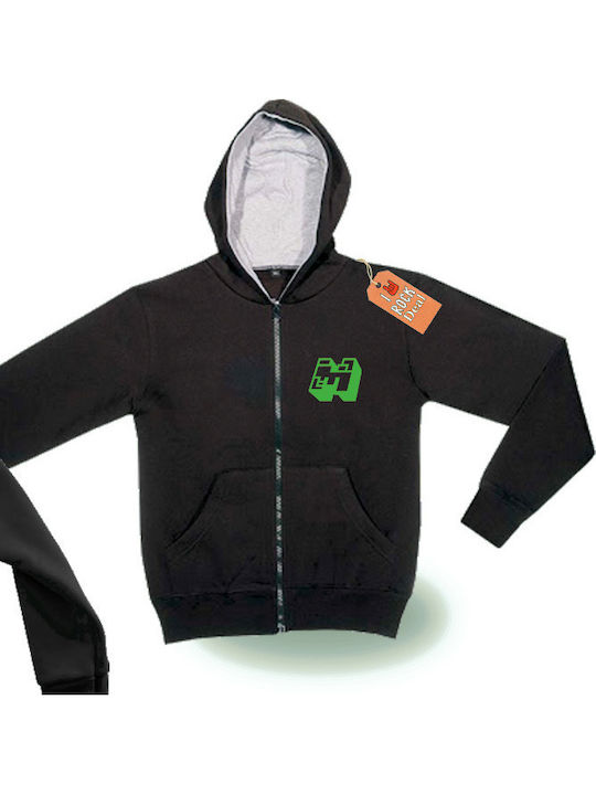 Bluză și Hanorac Pentru Copii Cardigan Cu Glugă Negru Minecraft