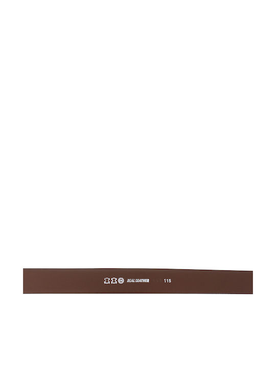 Men's Belt Leather Tabac Brown