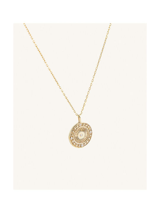 StanStefan Necklace from Gold Plated Silver with Zircon