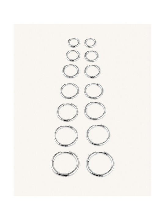 Earrings Hoops made of Steel