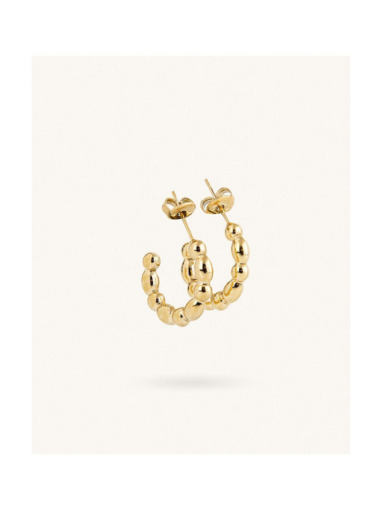 Earrings Hoops made of Steel Gold Plated