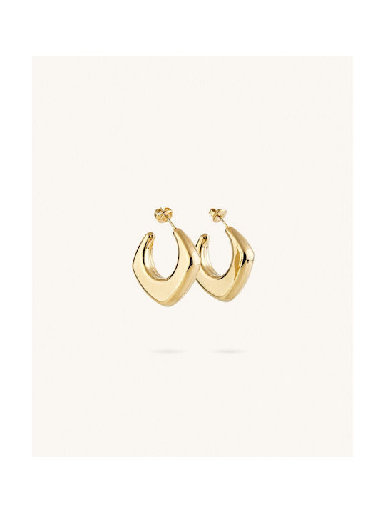 Earrings Hoops made of Steel Gold Plated