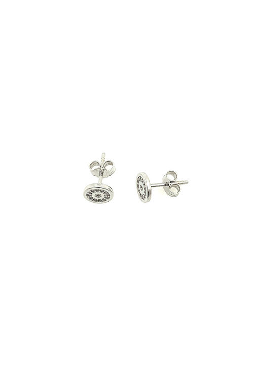 CHrysolithos Earrings made of Platinum with Stones