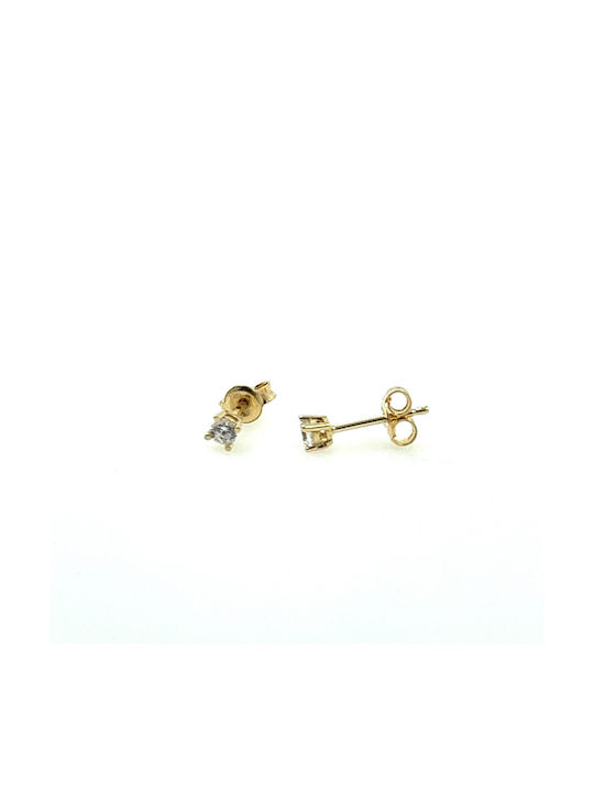 CHrysolithos Earrings made of Gold 14K with Stones