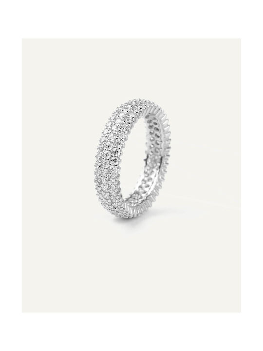 Damen Ring mit Zirkonia aus Silber